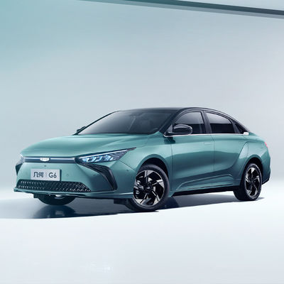 قیمت خوب 480 کیلومتر برد 2023 EV اتومبیل الکتریکی هندسه G6 طراحی باتری انرژی اتومبیل 4 درب 5 صندلی ساختار بدن آنلاین