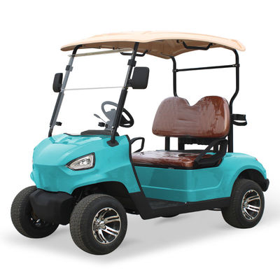 قیمت خوب NL-G2020 48V 5KW گلف کارت ماشین 2 مسافر با حداکثر سرعت 15.5mph 25khp و اندازه لاستیک 205/50-10 قطر لاستیک 18.1in 460mm آنلاین