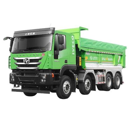 قیمت خوب 2023 SAIC Hongyan H6 کامیون الکتریکی EV معدن حمل و نقل کامیون سنگین دوربین عقب 360 درجه نوع راننده 8X4 چینی آنلاین